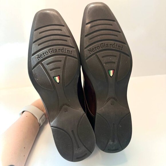 Nero Giardini Made in Italy Men’s Leather Lace-Up Ankle Boots – Size US 8 - Picture 7 of 7